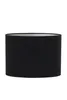 Light & Living - Lampenschirm oval Velours - Schwarz - Produktbild-Vorschau 1