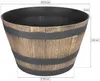 KOTARBAU® Pot de fleurs décoratif Bol doré imitation bois ⌀ Voir les images du produit 2