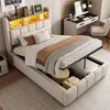 A bedroom scene with a bed, desk, and chair. Náhled obrázku produktu
