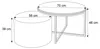 Couchtisch CIRI-X mit Hocker Gold Chrom/ weiß hochglanz Produktbild-Vorschau 6