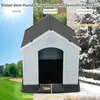 COSTWAY Hundehütte, Hundehaus aus Kunststoff, Hundehöhle Produktbild-Vorschau 5