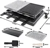 LARS360 Raclette Grill mit Naturgrillstein und Grillplatte Produktbild-Vorschau 2