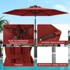 Parasol COSTWAY 230 cm z oświetleniem LED zasilanym energią Podgląd zdjęcia produktu 7