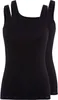 Skiny Damen Tanktop Baumwolle Advantage 2-Pack black - Produktbild-Vorschau 1