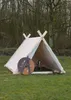 Wikingerzelt, 3 x 2.7 x 2 m, 350 gsm, naturfarben Produktbild-Vorschau 1