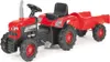 Šliapací traktor s vlečkou, červený Náhľad obrázku produktu 1