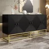 Merax Sideboard noir moderne avec surface mate, armoire de Voir les images du produit 1