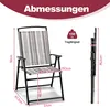 COSTWAY 2er Set Gartenstühle, Klappstühle mit Armlehnen, Produktbild-Vorschau 6