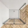 100x100cm 195cm Eckeinstieg Dusche Schiebetür Produktbild-Vorschau 5