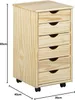 Unyqoos® Rollcontainer met 6 lades zonder handgrepen, Productafbeelding-voorbeeld 3