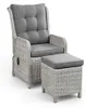 Hocker Dublin 40 x 40 cm | Mystic Grau | Rattan Produktbild-Vorschau 4