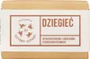 A bar of soap wrapped in a paper label. Produktbild-Vorschau