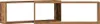 vidaXL Wandregale 2 stk. Altholz 80 x 15 x 26 cm Produktbild-Vorschau 5