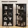 BROTTAR Glasvitrine mit Runddesign, 4 Ebenen, Produktbild-Vorschau 6