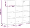 vidaXL Scarpiera con ripiano in rovere nero 77,5 x 30 x 67 Anteprima dell’immagine prodotto 8