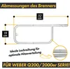 grillshop.at Weber Ersatzteil Brenner für Q200 Q2000 Q220 Produktbild-Vorschau 2