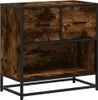 vidaXL Nachttisch Räuchereiche 60x31x60 cm Holzwerkstoff Produktbild-Vorschau 2