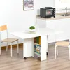 Klappbarer Esstisch, platzsparender Klapptisch fš¹r 6 Produktbild-Vorschau 3