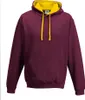 Just Hoods JH003 | Varsity Herren Hoodie / Kaputzenpullover Produktbild-Vorschau 2