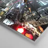 Wanduhr - Quadrat - Glasuhr - Architektur Industrie Nacht Produktbild-Vorschau 5