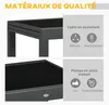 Outsunny Table extensible de jardin grande taille dim. Voir les images du produit 6