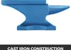 A blue cast iron anvil is shown against a white background. Anteprima dell’immagine prodotto