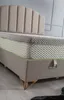 LORA Polsterbett  140x200  - Farbe: Beige - Set:  Produktbild-Vorschau 5