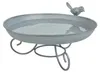 Esschert Design Grey Metal Vogeltränke auf Fuß; FB401; Produktbild-Vorschau 2