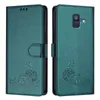 Leder Hülle für Samsung Galaxy A6 2018 Süße Katze Flip Case Produktbild-Vorschau 2