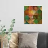DEQORI Hybrid Leinwand Bild 30x30 cm 'Erdiges Mosaikspiel' Produktbild-Vorschau 3