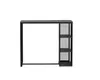A product shot of a bar table with shelves. Produktbild-Vorschau