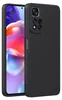 A black silicone phone case is shown next to a smartphone. Anteprima dell’immagine prodotto