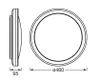 Ledvance LED Smart+ Orbis Circle Schwarz Ø46cm 28W 2700lm Produktbild-Vorschau 2