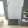 Walk-in-Dusche 100cm Duschabtrennung schwarz matt Duschwand Produktbild-Vorschau 2