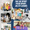 HECKBO Sac de sport motif astronaute et espace | Sac à Voir les images du produit 6