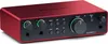 A red audio interface with black accents and controls, presented on a white background. Anteprima dell’immagine prodotto