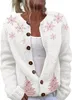 ASKSA Dámský vánoční svetr Christmas Cardigan Reindeer Náhled obrázku produktu 1