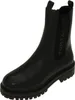 A black Chelsea boot with the brand name printed on the side. Produktbild-Vorschau