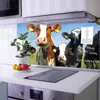 banjado Spritzschutz Küchenrückwand 60x120cm aus Glas Kühe Produktbild-Vorschau 1