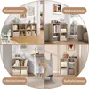A collage showing a shelf unit in four different room settings: a children's room, a living room, a home office, and a bedroom. Náhľad obrázku produktu