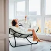 CCLIFE Schaukelstuhl Schaukelsessel Extra groß Wohnzimmer Produktbild-Vorschau 7