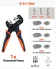 SucceBuy Ösenzange Set mit 900 Ösen, 8mm, 10mm, 12mm – Produktbild-Vorschau 3