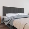 vidaXL Wand-Kopfteil Grau 185x3x60 cm Massivholz Kiefer Produktbild-Vorschau 2