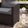 Set di mobili da giardino in polyrattan COSTWAY da 3 pezzi, Anteprima dell’immagine prodotto 4