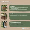 Sichtschutzstreifen Zaunblende aus PE-Rattan – cognac Produktbild-Vorschau 7