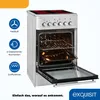 Exquisit ECM 8-4.1 BZ Inox Elektro-Standherd | Glaskeramik Produktbild-Vorschau 2