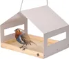 WONDERMAKE® Design Vogelhaus aus Metall und Holz wetterfest Produktbild-Vorschau 1