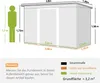 Outsunny Gerätehaus Gartenhaus mit Schiebetür Outdoor Stahl Produktbild-Vorschau 3