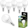 A set of LUMILED LED light bulbs and their packaging. Produktbild-Vorschau