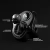 A close-up studio shot of a gaming shifter with descriptive text labels. Produktbild-Vorschau